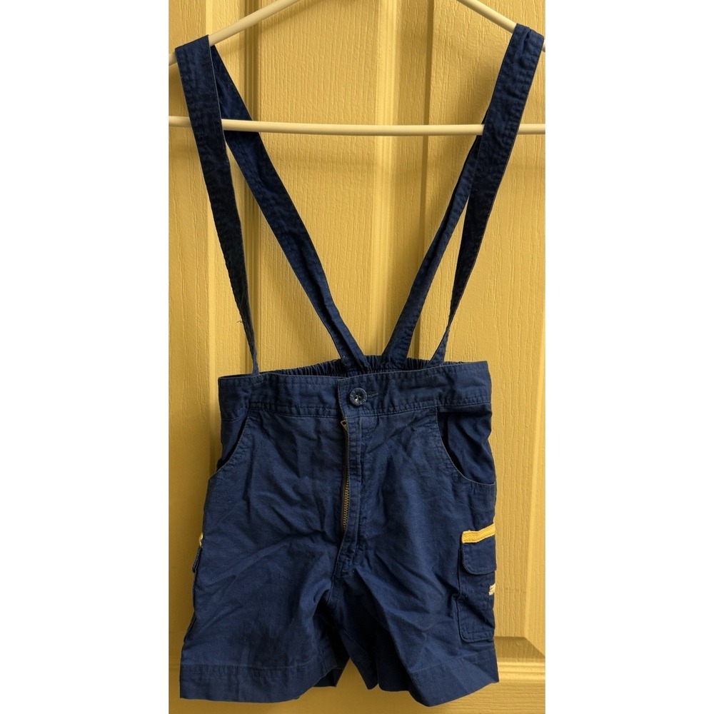 Vintage Body Gear Overalls‎ Kids 5 Blue Shorts Cargo Pockets 90s